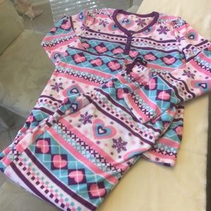 So brand Pajamas M pink hearts # 112